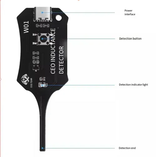 Type-C Inductance Tester, Motherboard Coil Tester, High Sensitivity Electromagnetic Induction Fault Check Tool for PC and Phone Repair