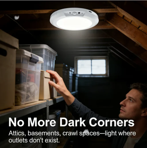 💡Rechargeable Motion Sensor Ceiling Light with Remote