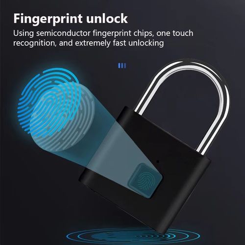 Smart Waterproof Fingerprint Padlock - Secure Doors & Gates