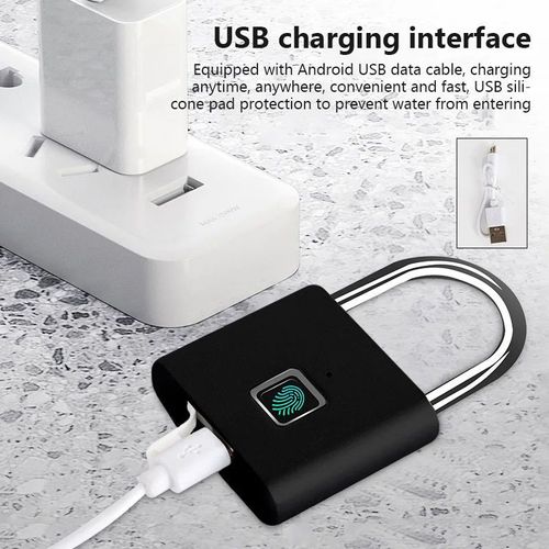 Smart Waterproof Fingerprint Padlock - Secure Doors & Gates