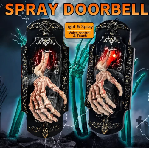 Spooky Skull Door Bell Hanging Decoration