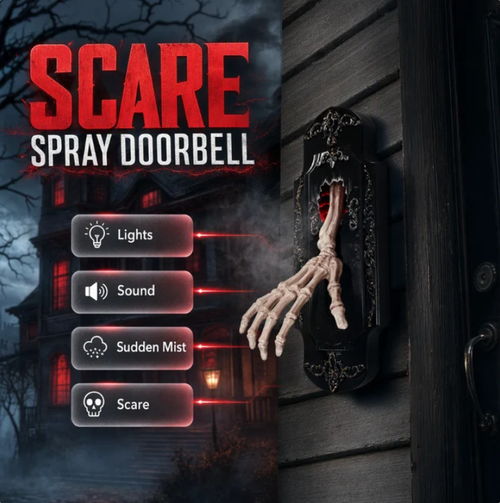 Spooky Skull Door Bell Hanging Decoration