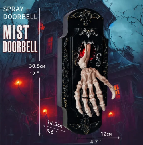 Spooky Skull Door Bell Hanging Decoration