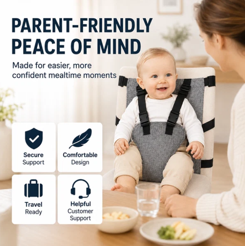 Portable safety strap for baby highchairs