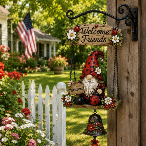 Gnome Welcome Doorbell Outdoor Decor