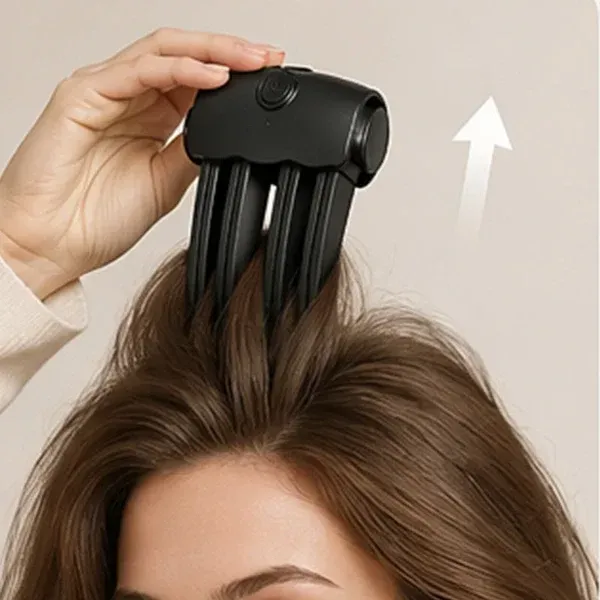💇 Wireless Heated Volumizing Root Lift Clip, Portable Travel Hair Styling Tool for Flat Fine Hair