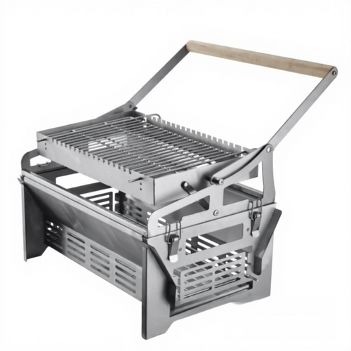 304 Stainless Steel Detachable Flip-Up Home Charcoal Grill