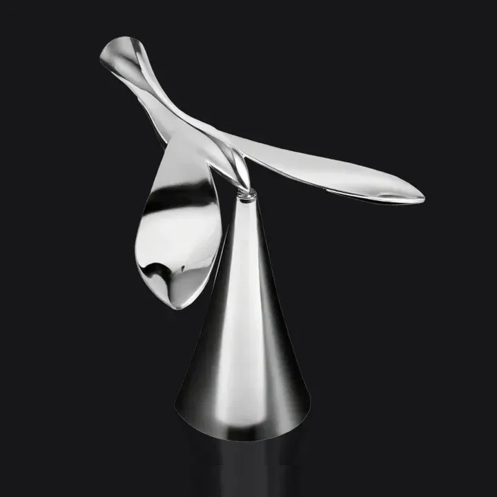 Elegant bird balance sculpture bottle opener