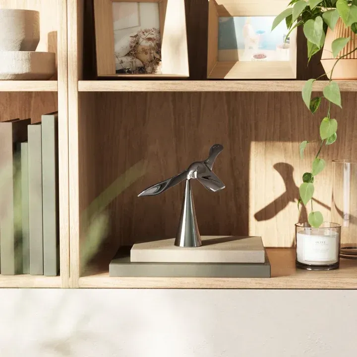 Elegant bird balance sculpture bottle opener