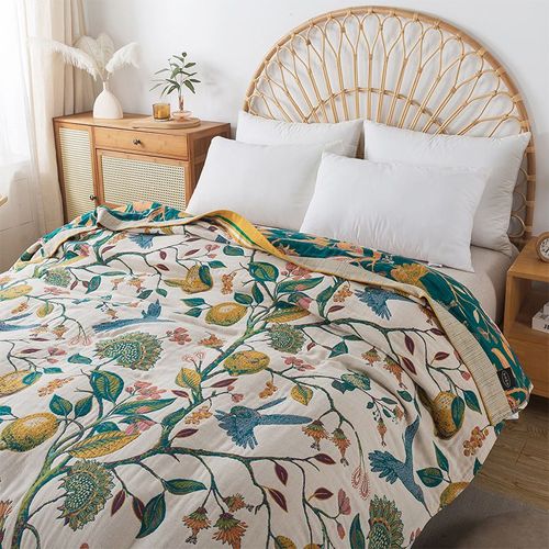 100% Cotton Multi-Layer Gauze Towel Blanket(2 meters by 2.3 meters)