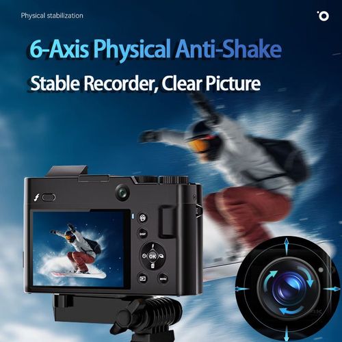Entry-Level UHD Digital Selfie Camera Dual Camera Pop-up Flash CMOS Sensor Selfie Anti-shake 4K Point and Shoot Camera