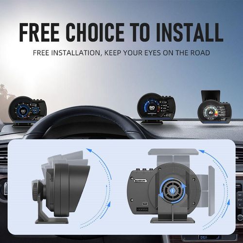 Car OBD Multifunctional LCD Instrument Cluster