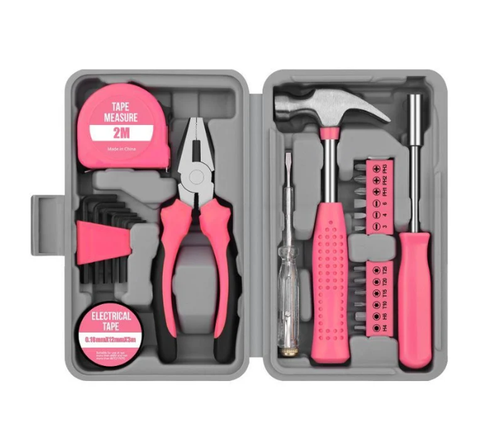 Portable 24-Piece Household Tool Kit