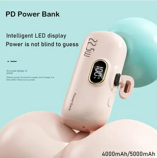 5000mAh Mini Power Bank – Portable, Universal Compatibility 🔋