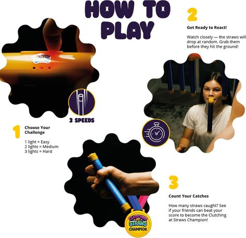 Catching Sticks Game - 3 Dropping Speeds Hand Speed Challenge Toy, Kids Drop Pick up Sticks Game, Reaction Training Stick Sensory Toys, Hand-Eye Coordination Gift for Adults Kids