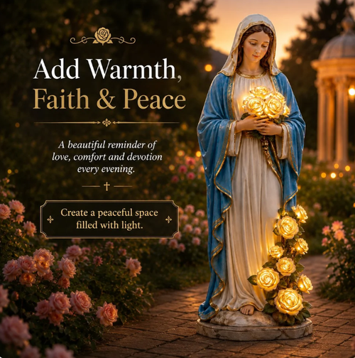 Virgin Mary Garden Light