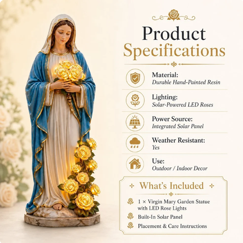 Virgin Mary Garden Light