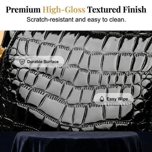 Glossy Crocodile Pattern Women's Handbag