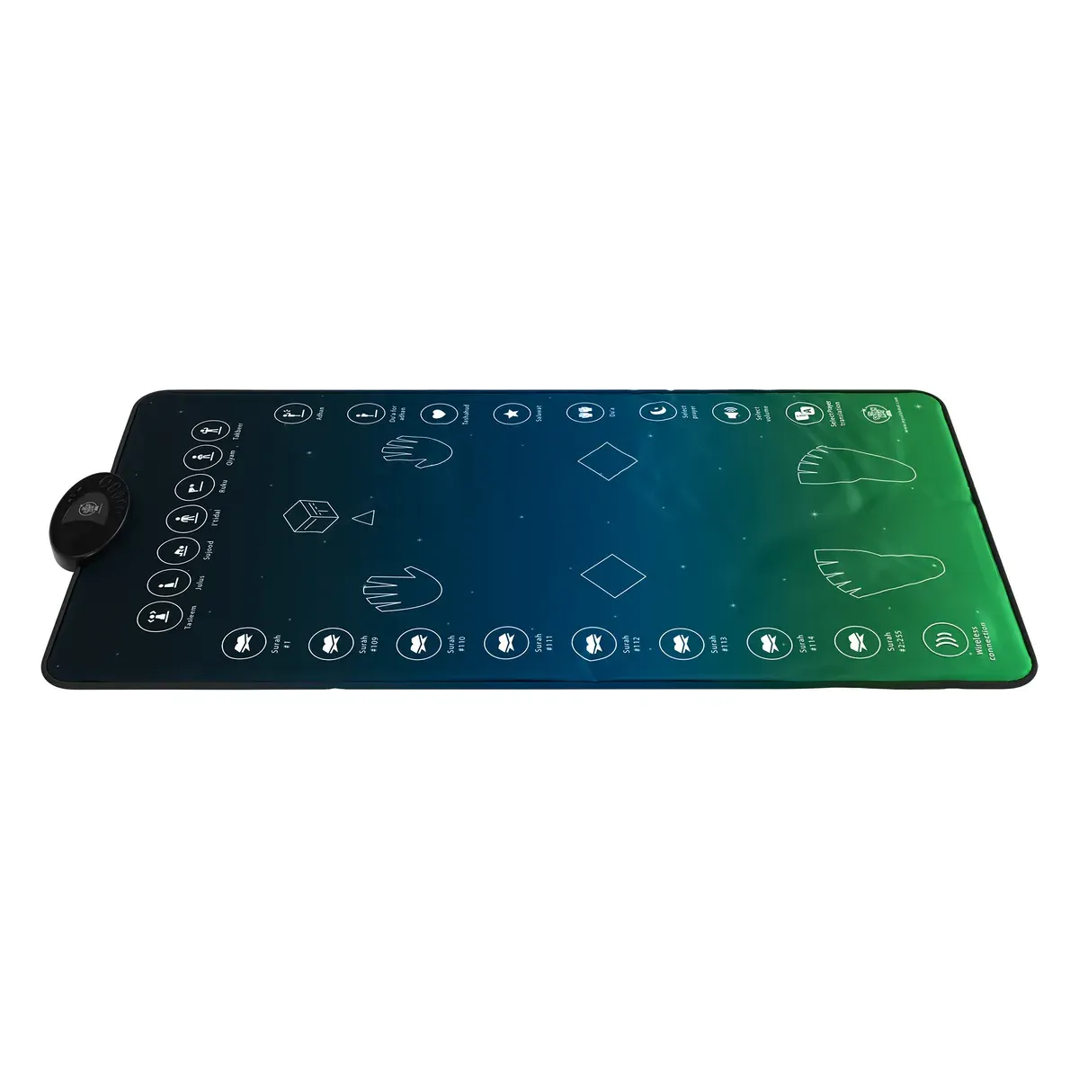 Adults & Reverts Interactive Prayer Mat (Teal) | Learn Salah Step by Step