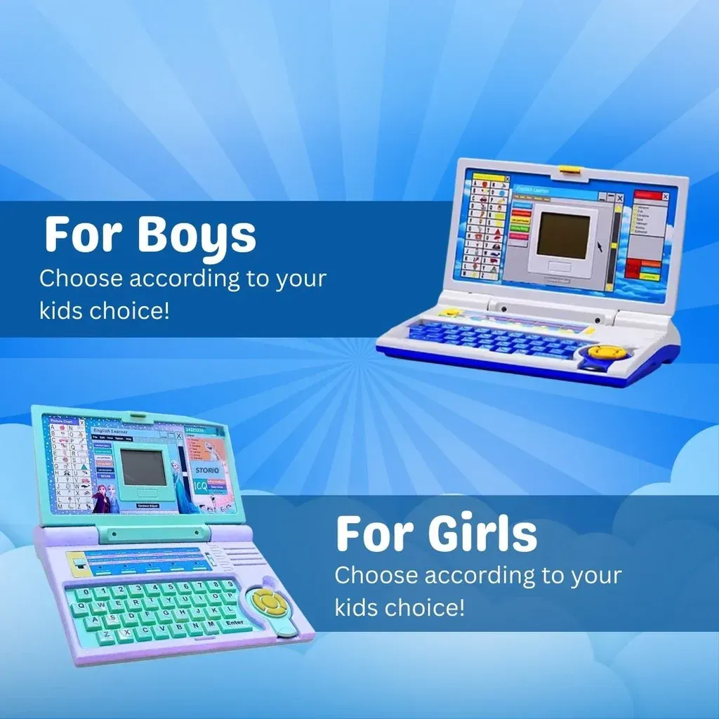 Interactive Kids Educational Laptop Toy | Learning Toys by Wishluck