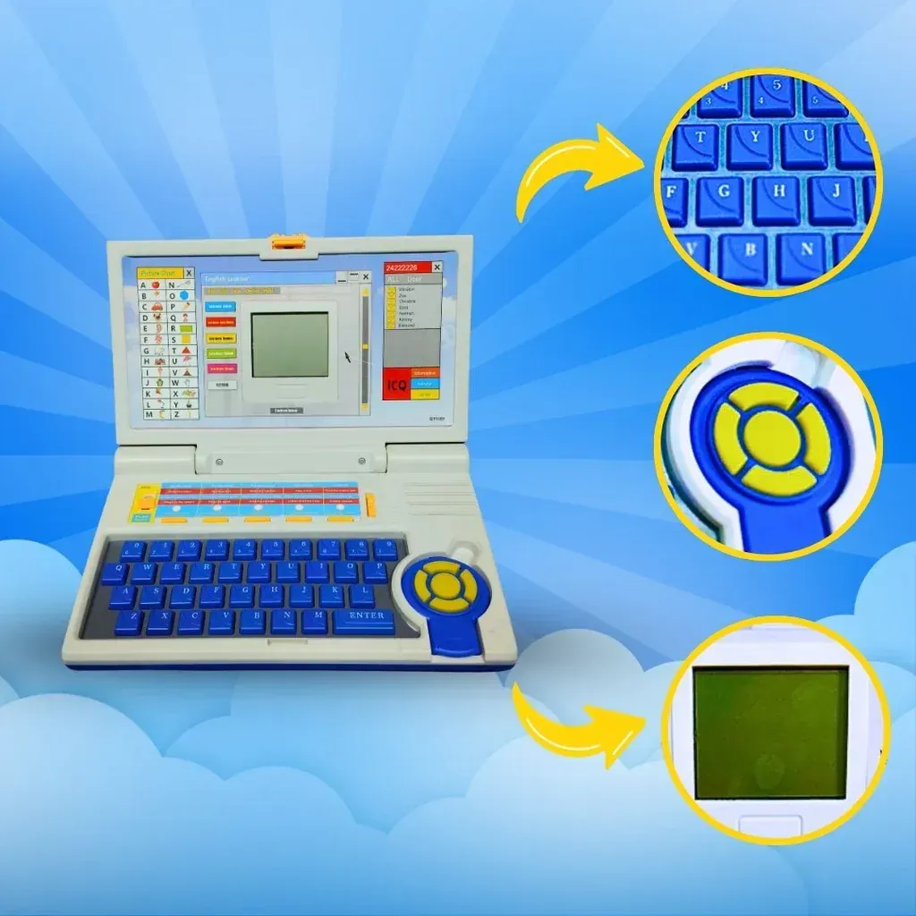 Interactive Kids Educational Laptop Toy | Learning Toys by Wishluck