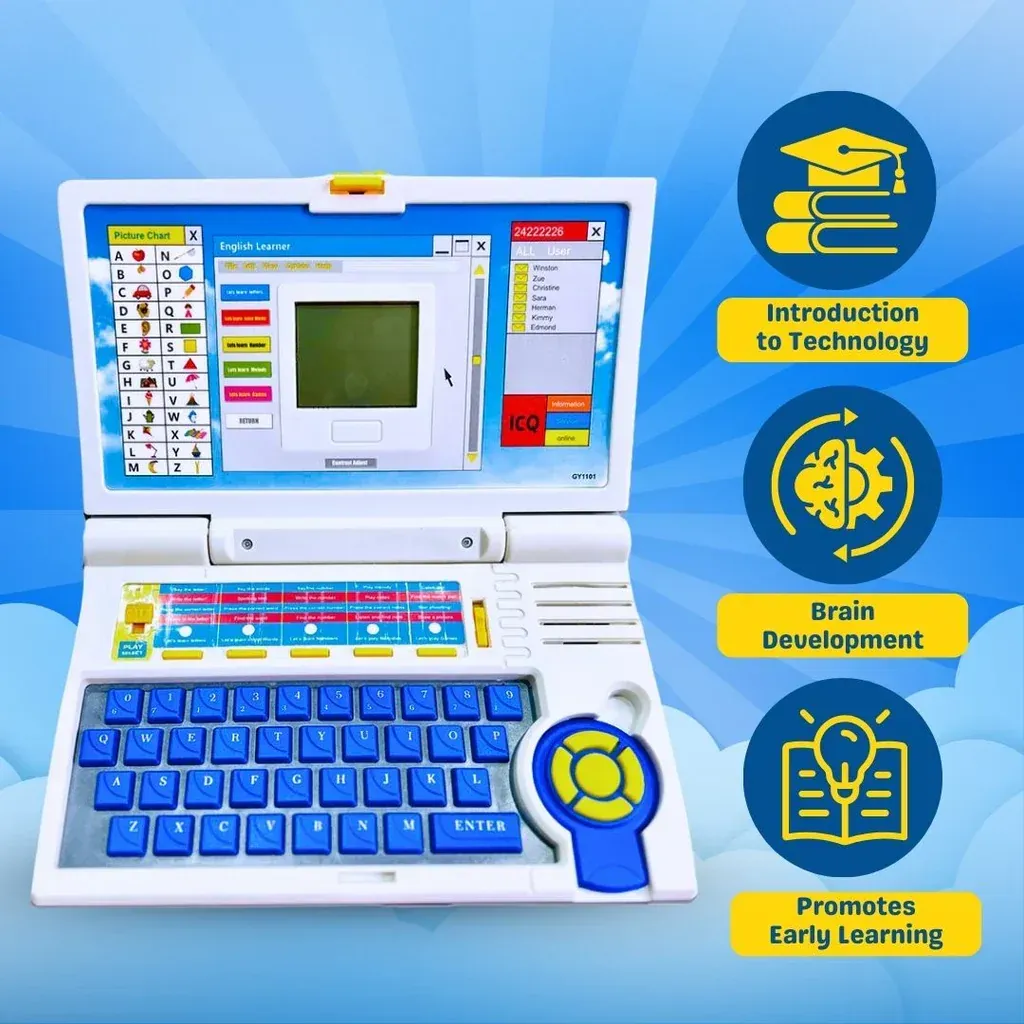 Interactive Kids Educational Laptop Toy | Learning Toys by Wishluck