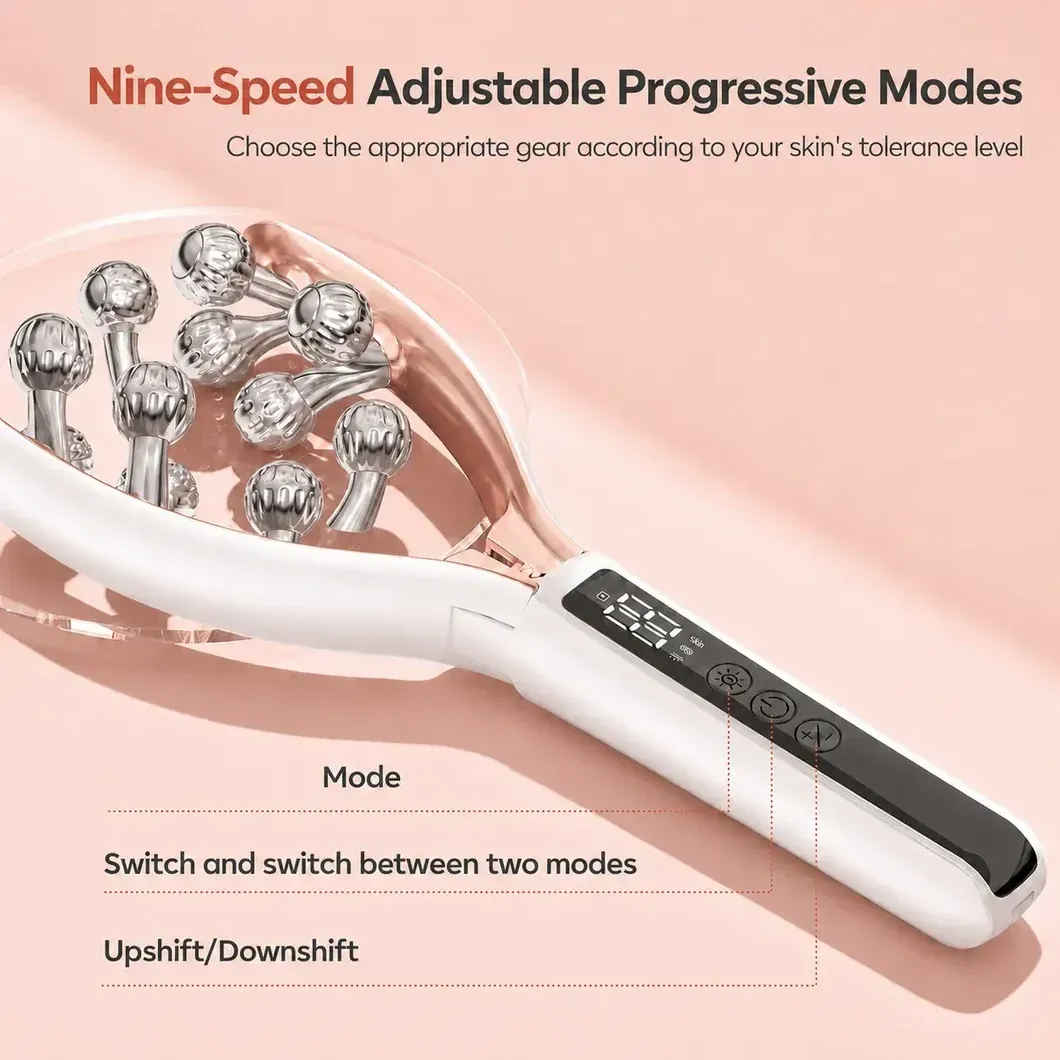 Microcurrent roller face sculpting device
