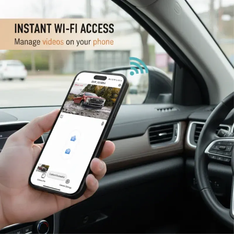 📷1080P HD Dash Cam with Wi-Fi & Night Vision🚗