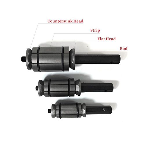 Exhaust pipe expander three-piece set