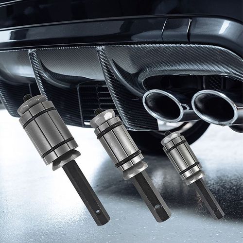 Exhaust pipe expander three-piece set