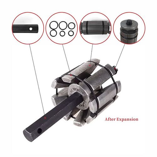 Exhaust pipe expander three-piece set