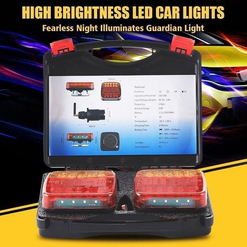 Magnetic Rechargeable Waterproof LED Kit with Suction Cup Base Taillight