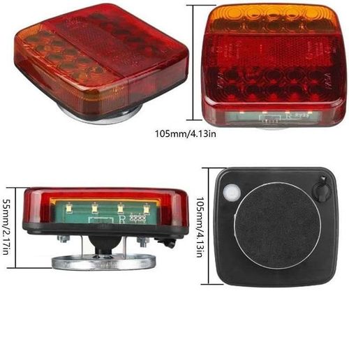 Magnetic Rechargeable Waterproof LED Kit with Suction Cup Base Taillight