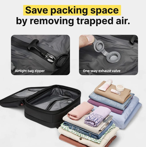 Vacuum-sealable travel backpack