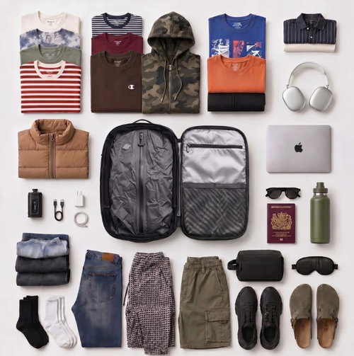 Vacuum-sealable travel backpack