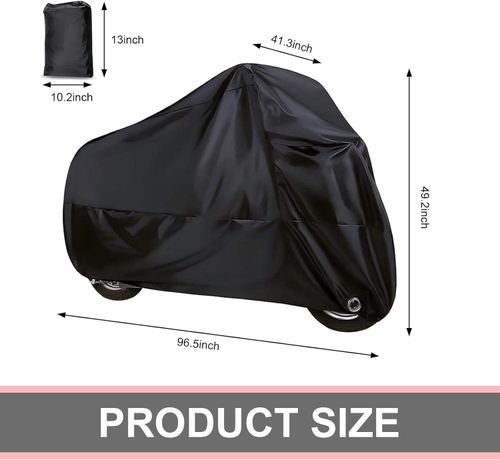 Waterproof Motorcycle Cover Scratch Resistant Anti-Dust Thick Soft Cotton UV Protection