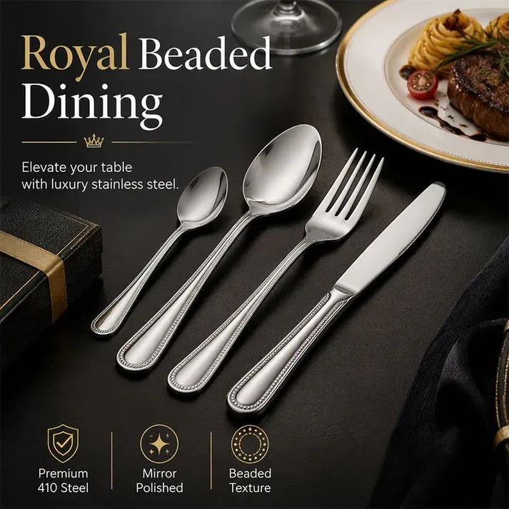 6 sets —— 4-Piece Stainless Steel Flatware Set