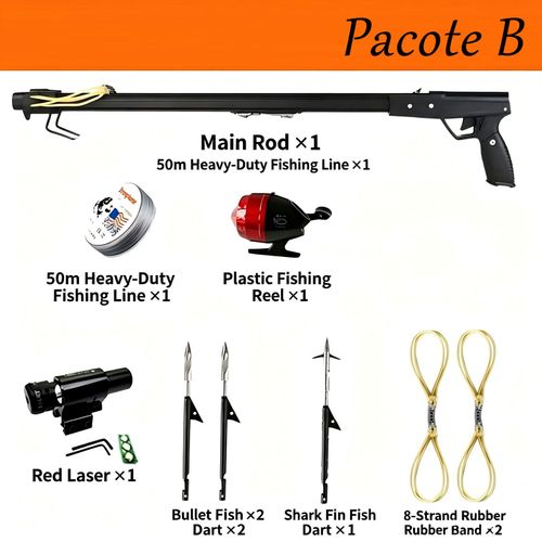 High Quality Outdoor Laser Fish Slingshot Precision Bow Powerful Hunting Tool Elastic Rubber Bands Fish Dart Accessories