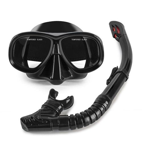 Full Face Snorkel Mask Anti Fog Dry Top Free Breathing Snorkeling Mask 180°