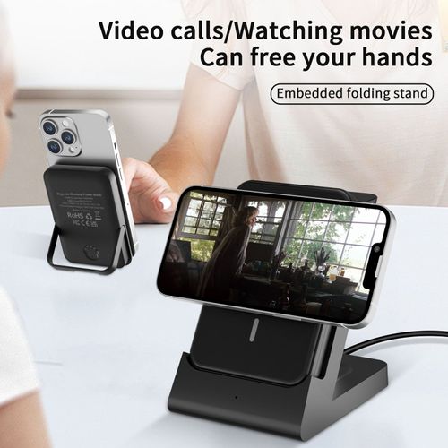 3-in-1 Foldable Magnetic Charging Stand for Everyday Devices