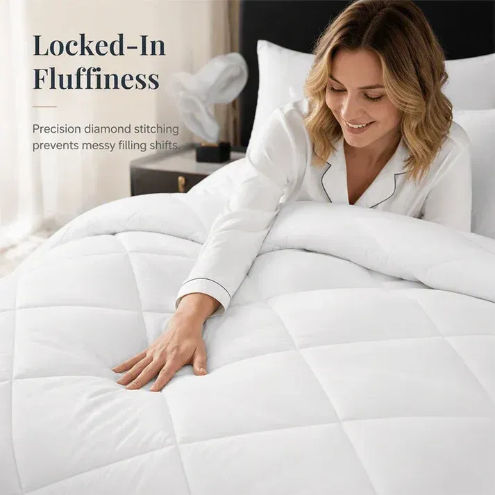Quilted Microfiber Duvet Set | Evenly Distributed Filling
