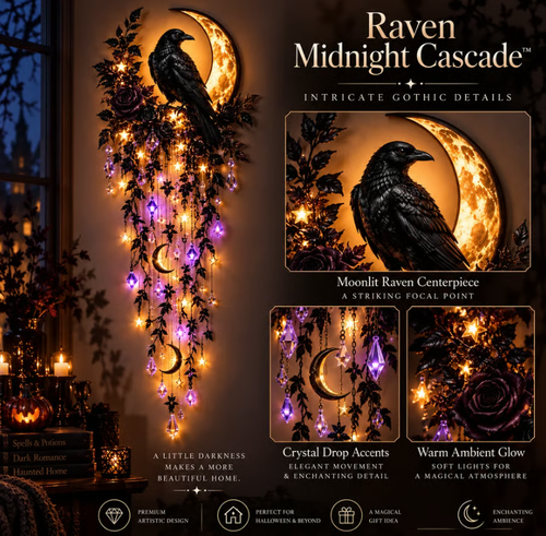 Elegant Halloween cascade wall light collection