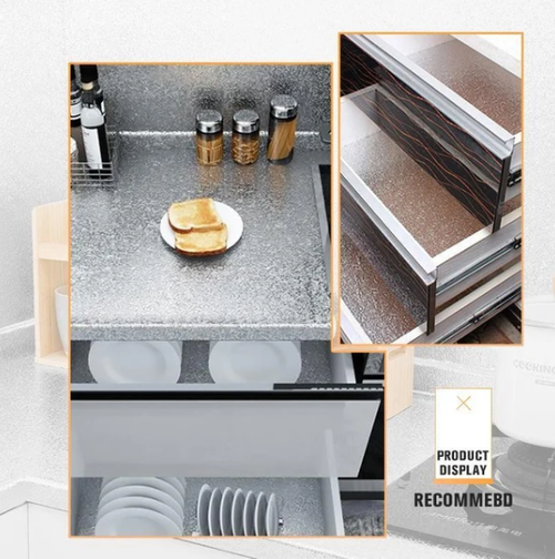 ⏰Kitchen Peel and Stick Wallpaper Backsplash Waterproof Kitchen Stickers（80CM×10M）