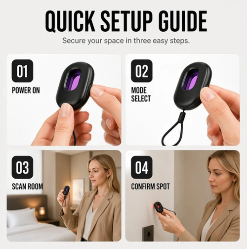 Smart Infrared Camera Detector with LED Flashlight
