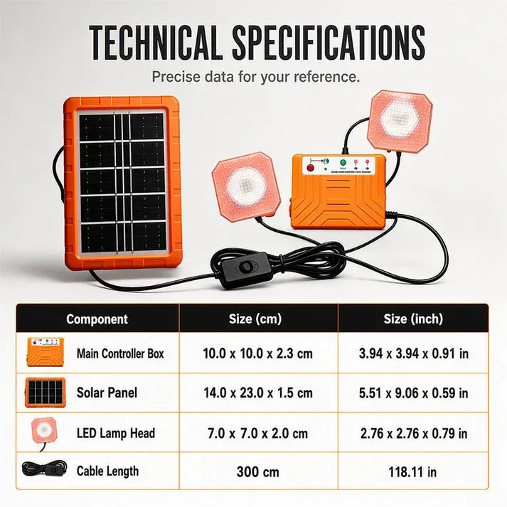 Portable Solar Power Station + 2 LED Lights – Power Anywhere, Anytime