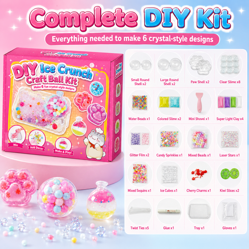 DIY  Fried Ice  Squeeze Toy
