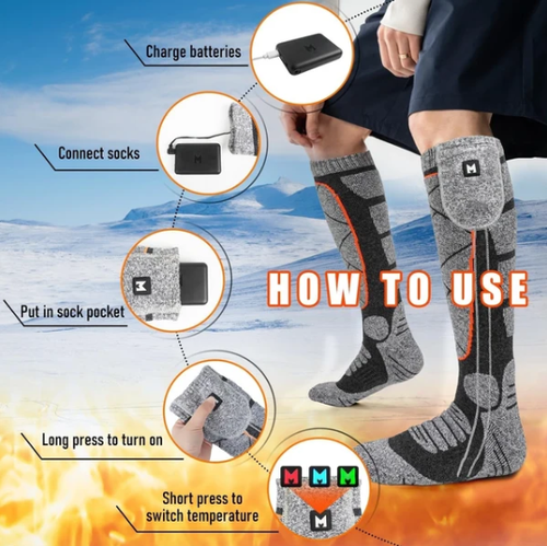 Rechargeable Heated Socks for Men & Women