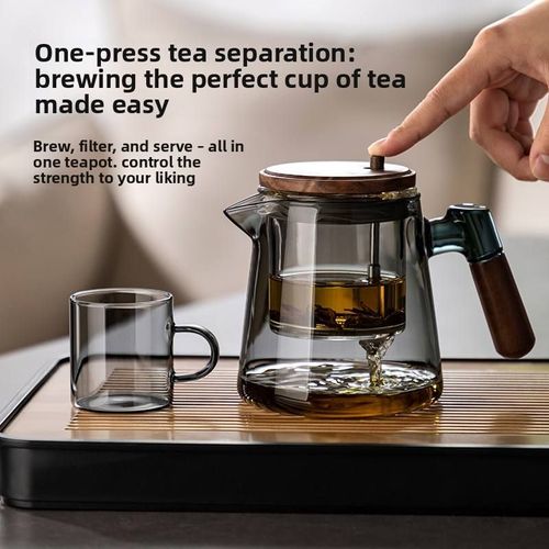 Modern Minimalist Heat Resistant Glass Teapot Set 600ml