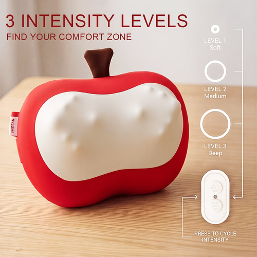 Wireless acupressure massager, acupressure point massage for back and neck, with 3D kneading function, 20 massage nodes, portable electric pillow, suitable for office chairs and cars