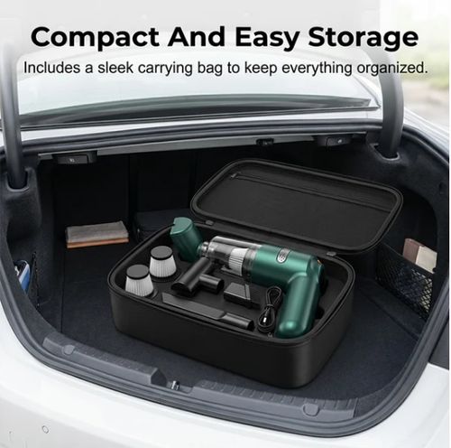 Cordless Car Vacuum – 10000Pa Suction & 4000mAh Battery